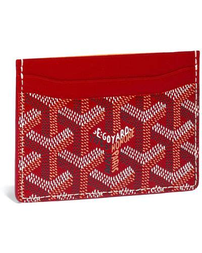 goyard wallet red|red Goyard wallet women.